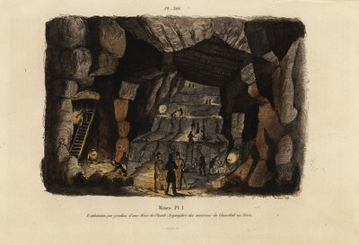 Almanya, Clausthal yakınlarındaki Hartz dağlarında kurşun ve gümüş madenciliği by Unbekannt