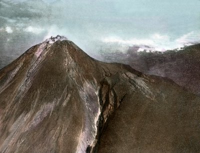 Java adasındaki Merapi Dağı volkanı by Unbekannter Künstler