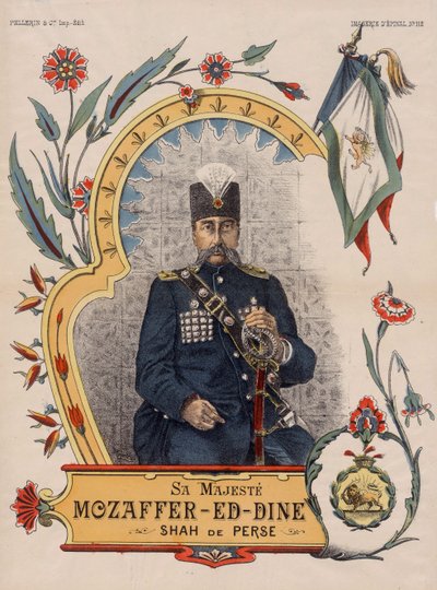Mozzafar-al-Din Shah ow Mozzaffardin Shah - Muzaffar ad-din Shah Qajar by Unbekannt