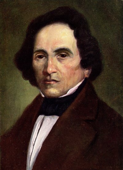 Müzik. Alman besteci Giacomo Meyerbeer. İllüstrasyon, Avusturya, c.1900 (kartpostal) by Unbekannter Künstler