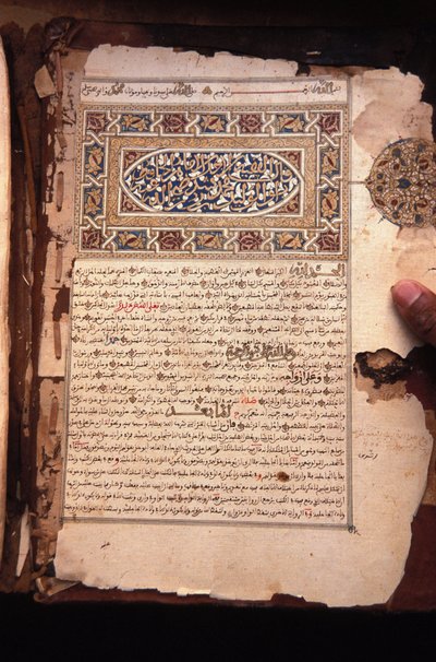 Eski Kuran el yazmaları, Chinguetti, Moritanya by Unbekannt