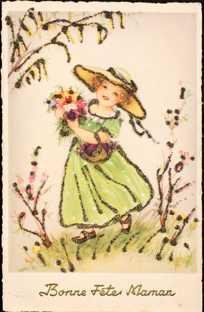 Eski kartpostal/Anneler Günü kutlu olsun/Anneler Günü by Unbekannt