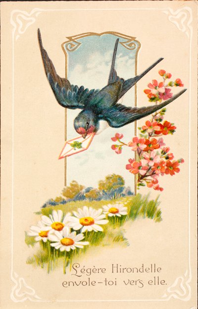 Eski kartpostal/Yutmak/Mesaj by Unbekannt