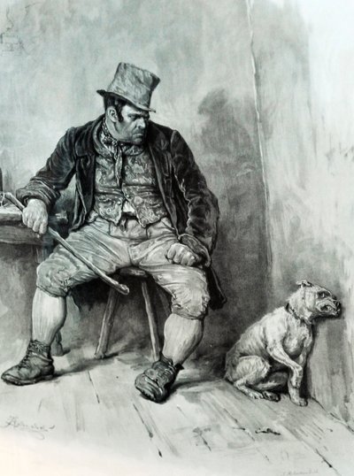 Oliver Twist, Charles Dickens tarafından - illüstrasyon by Unbekannter Künstler