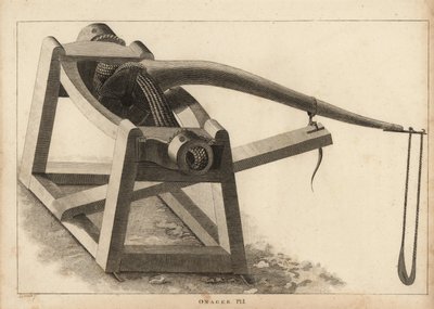 Onager, taşları fırlatmak için bir tür mancınık by Unbekannt