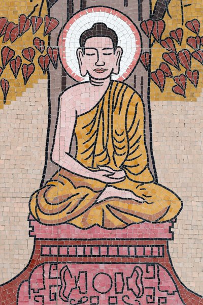 Ong Nui Budist pagoda, Duvar freski, Buda