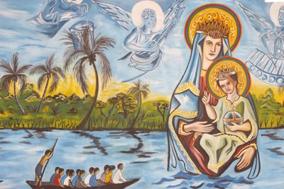 Our Lady of Togo fresk, Togoville, Togo by Unbekannt