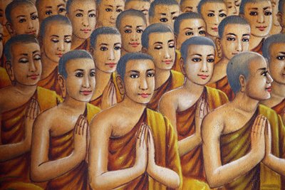 Rahipleri tasvir eden resim (Buda