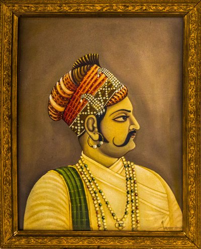 Şehir Sarayındaki Maharajaların Resimleri, Jaisalmer, Thar Çölü'ndeki egzotik bir şehir, Jaisalmer, Rajasthan, Hindistan, Asya (fotoğraf) by Unbekannter Künstler