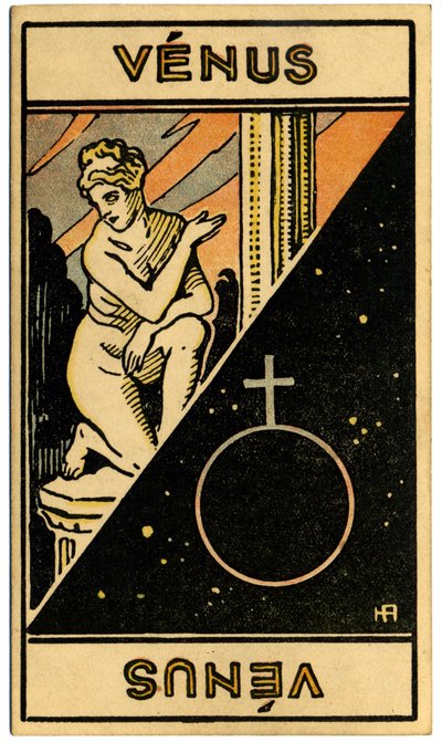 Paranormal. Astroloji. Venüs (gezegen). Astrolojik kart: Le Tarot Astrologique (Astrolojik Tarot), Georges Muchery, Fransa by Unbekannter Künstler
