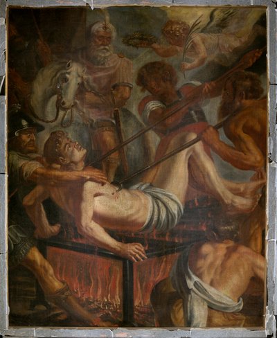 Bölge kilisesi (Saint Laurentius Bölge Kilisesi). tablo. by Unbekannter Künstler
