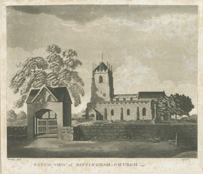 Pattingham Kilisesi: aquatint gravürü, 1796 by Unbekannt