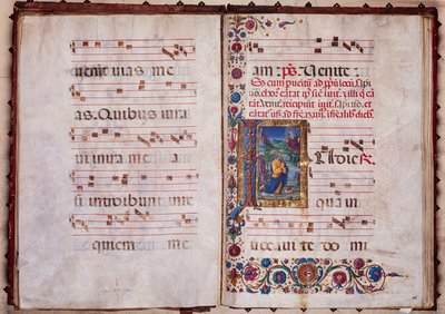 Piccolomini Kütüphanesi: koro kitabı, morina. 7.G, ff. Guidoccio Cozzarelli