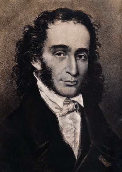 Niccolo Paganini'nin portresi (gravür) by Unbekannter Künstler