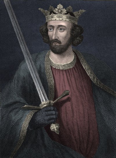 İngiltere Kralı I. Edward'ın Portresi (baskı) by Unbekannter Künstler