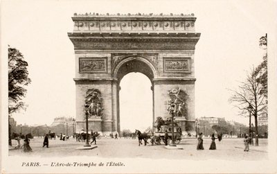 Kartpostal/Arc de Triomphe de l