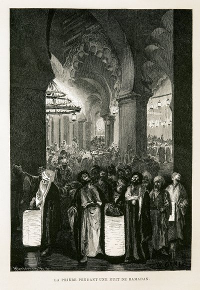 Ramazan ayında bir gecede dua - Mısır Atlası'ndan Örnek by Unbekannter Künstler