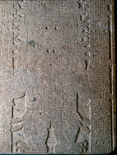 Kolomb öncesi sanat: Jaguar adamı, Antonio Raimondi tarafından keşfedilen Raimondi anıtının alçak kabartması by Unbekannt