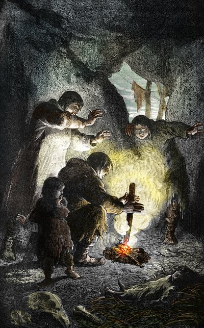 Prehistorya: ateşin keşfi by Unbekannter Künstler