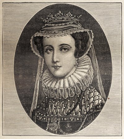 Kraliçe Mary Stewart (gravür) by Unbekannter Künstler