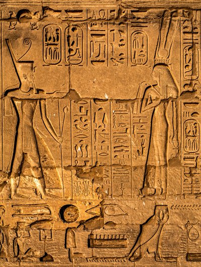 Kabartma, Karnak Tapınağı, Luksor, Teb, Mısır, Afrika (fotoğraf) by Unbekannter Künstler