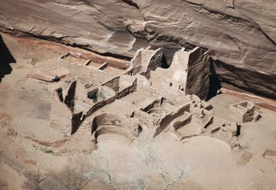 Antilop Evi Kalıntıları, Canyon de Chelly Ulusal Anıtı, Navajo Indian Reservation, Arizona, ABD (fotoğraf) by Benjamin Baud