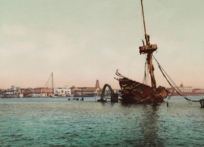 Restos del USS Maine, Havana (fotoğraf) by Unbekannt