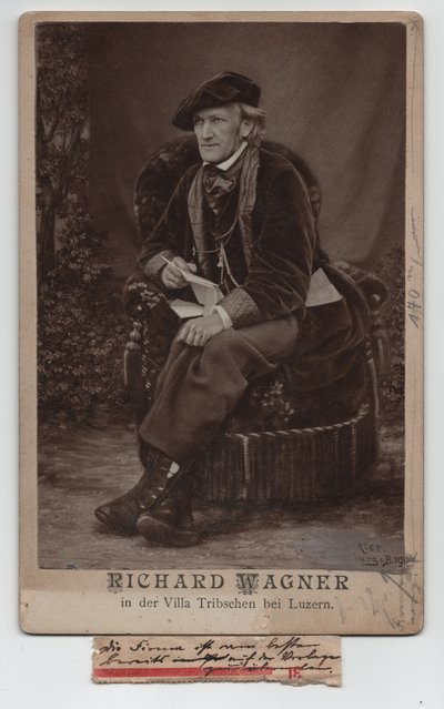Richard Wagner (1813-1883) (1868, fotoğraf) by Unbekannter Künstler