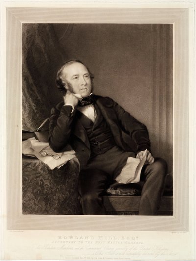 Rowland Hill, kuruş direğinin yaratıcısı by Unbekannt