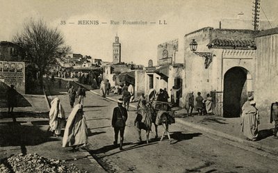 Rue Rouamzine, Meknes, Fas by Unbekannter Künstler