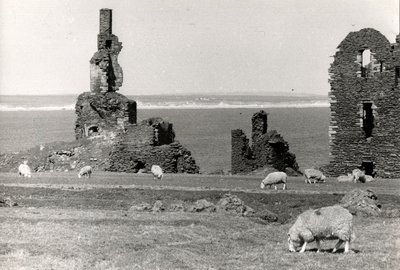 Bir kalenin kalıntıları, Wick, Highlands (s/b fotoğraf) by Unbekannt