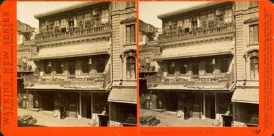 SF Chinese Restaurant (s/b fotoğraf, stereo kart) by Unbekannt