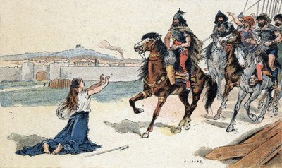 Aziz Genevieve (422-502) Hun Kralı Attila
