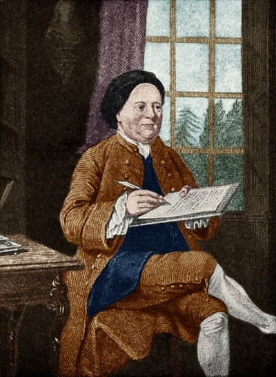 Samuel Richardson, portre. İngiliz yazar 19 Ağustos 1689 - 4 Temmuz 1761. Mason Chamberlin tarafından by Unbekannt
