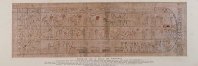 Ahşap bir Ptah-Sokar-Osiris figürünün kaidesinde bulunan, güneş tanrısının gün doğumunda gökyüzüne doğuşunu anlatan Amtuat Kitabı