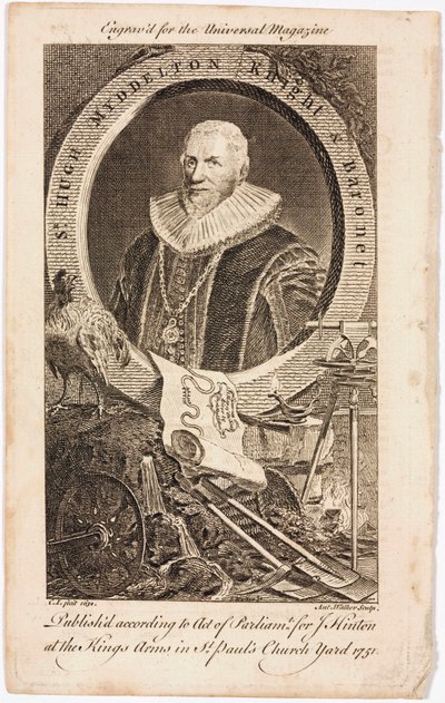 Sir Hugh Myddelton, Galli kuyumcu ve mühendis, c 1620