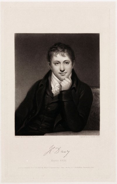 Sir Humphry Davy, İngiliz kimyager by Unbekannt