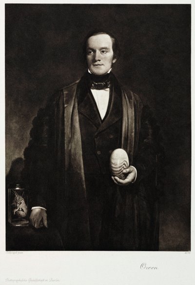 Sir Richard Owen, İngiliz doğa bilimci ve paleontolog, c 1845 by Unbekannt