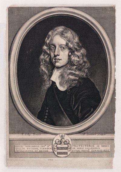 Sir Samuel Morland, İngiliz diplomat, matematikçi ve mucit, c 1660 by Unbekannt