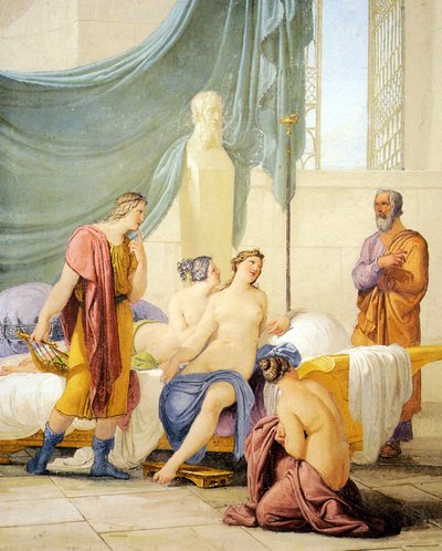 Sokrates Genç Alkibiades Öğretiyor by Unbekannt
