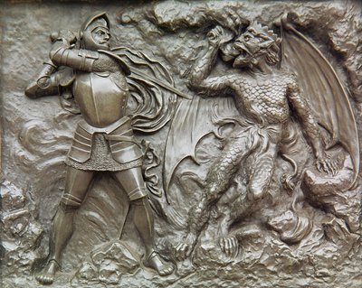Aziz George Ejderhayla Savaşıyor (bronz) by Unbekannt