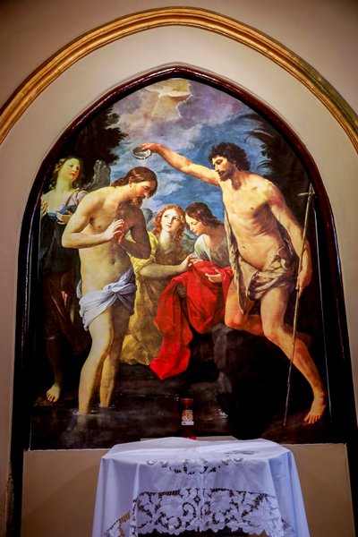 Aziz Peter ve Paul Havariler Kilisesi, Palermo, Sicilya, İtalya. İsa