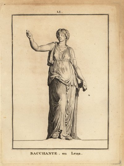 Bir Bacchante heykeli, Roma şarap tanrısı Bacchus