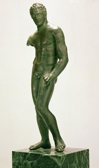 Erkek boksör heykelciği, Yunan, yaklaşık MÖ 400-375 (bronz) by Unbekannt