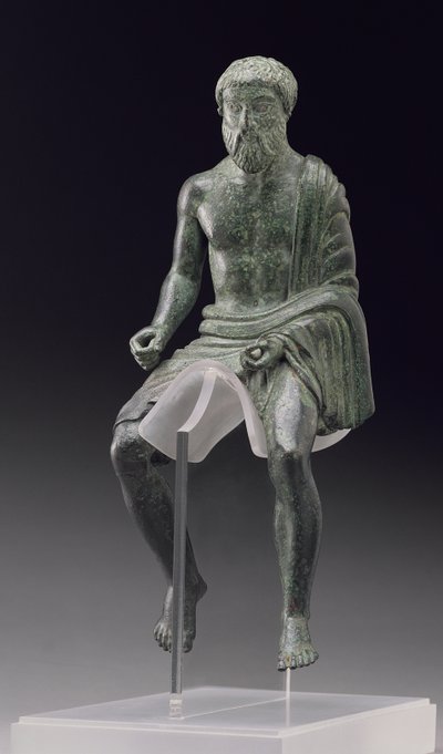 Bir binici heykelciği, Etrüsk, MÖ 5. yy sonu (bronz) by Unbekannt