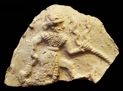 Fırtına Tanrısı Ishchali, Isun Larsa, Babil, Mezopotamya, MÖ 2000-1600 dolaylarını tasvir eden tablet by Unbekannt
