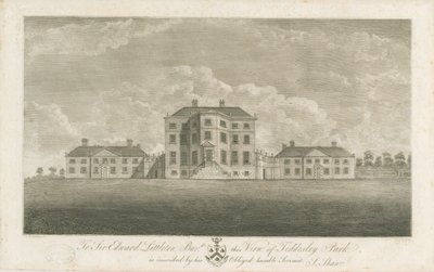 Teddesley Hall: gravür ve [18. yüzyılın sonlarında] by Unbekannt