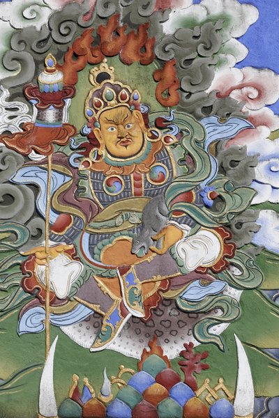 Bin Buda Tapınağı Dashang Kagyu Ling cemaati Tapınağın Muhafızı, La Boulaye, Fransa by Unbekannt
