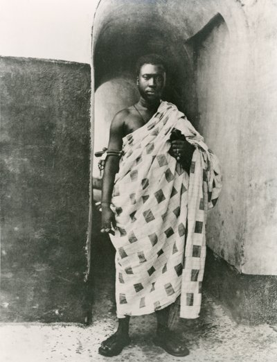Ashanti kralı; Prempeh, yirminci yüzyılın başları (s/b fotoğraf) by Unbekannt