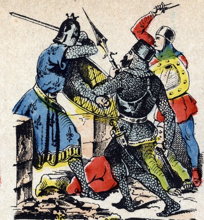 Fransa Kralı Louis IX ve kardeşi Poitiers Kontu Alphonse arasında, vasal isyancıları İngiltere Kralı Henry III ve Lusignan Kralı Hugues X